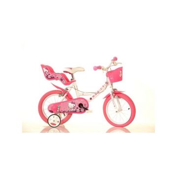 Dino Bikes - Bicicleta cu pedale , Hello Kitty, 16 , Roz