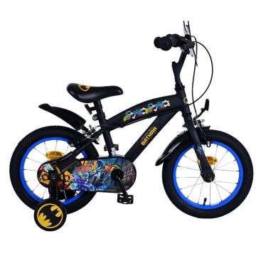 Bicicleta pentru baieti Batman, 14 inch, culoare negru, frana de mana fata si spate