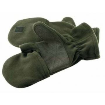 Manusi fleece Treesco cu degete acoperite, kaki (Marime: M)