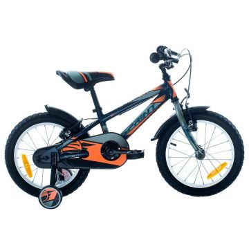 Bicicleta pentru baieti Max Bike Sprint Casper 16 inch Albastru, Portocaliu Neon