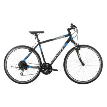 Bicicleta Sprint Sintero Man 28 Negru/Cyan 560mm 2022