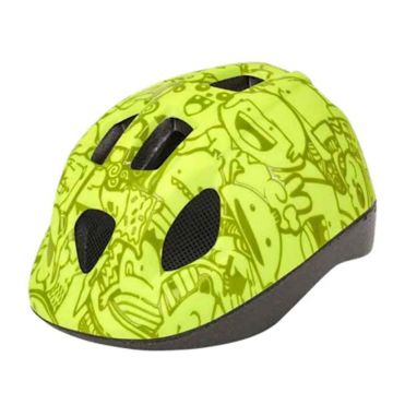 Casca de protectie premium Max Bike Headgy S (46-53 cm) Galben cu Emoticoane