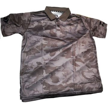 Tricou Polo Daiwa, Culoare Camo Grey (Marime: 2XL)