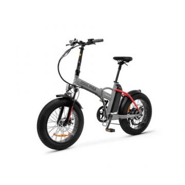 Bicicleta asistata electric Argento Minimax, Bluetooth, 7 viteze, Viteza maxima 25 km/hPutere motor 250 W, Autonomie 70 km (Gri)