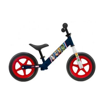 Bicicleta Copii fara Pedale Pegas Avengers DIS-9943-MBAV, Metal, Albastru/Negru