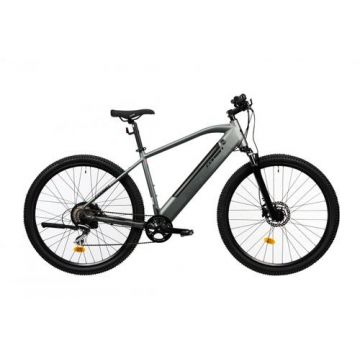 Bicicleta Electrica Corwin 28161, roti 28inch, cadru 490mm, motor 250 W, 9 viteze, acumulator 16.75 Ah (Gri)