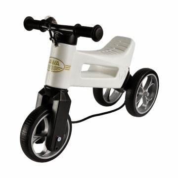 Bicicleta fara pedale 2 in 1 Funny Wheels Rider SuperSport Jawa White Exclusiv