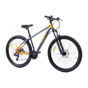 Bicicleta MTB Pegas Drumet S, 24 viteze, 27.5 inch, Portocaliu/Gri