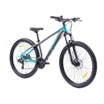 Bicicleta MTB Pegas Drumet XS, 24 viteze, 27.5 inch, Turcoaz