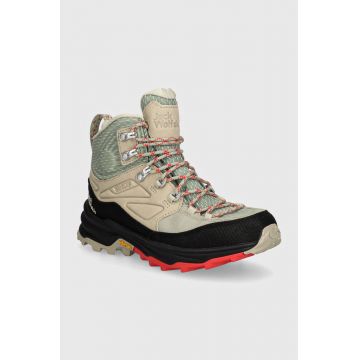 Jack Wolfskin pantofi Cyrox Texapore Mid femei, culoarea verde, 4064311