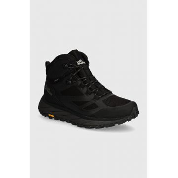 Jack Wolfskin pantofi Terraventure Texapore mid barbati, culoarea negru, izolat, 4051521