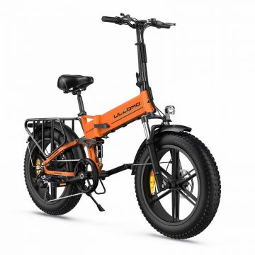 Ulzomo Dunes 20 E-bike, bicicleta electrica pliabila, 750W, 48V 16Ah, autonomie 120km, viteza maxima 40km/h, Orange, 20''