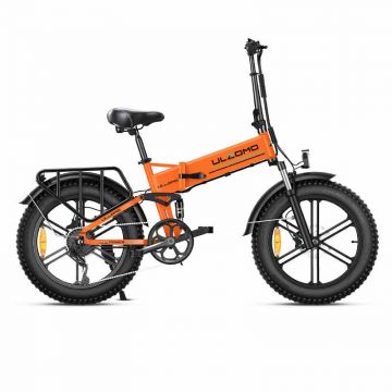 Ulzomo Dunes 20 E-bike, bicicleta electrica pliabila, 750W, 48V 16Ah, autonomie 120km, viteza maxima 40km/h, Orange, 20''