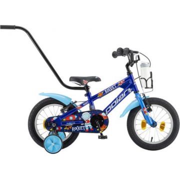 Bicicleta Copii Polar 2024 Rocket, roti 14inch, frana V-brake, cadru otel (Albastru)