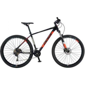 Bicicleta Mtb Polar Tsunami, roti 29 Inch, cadru aluminiu XL, 20 viteze, Negru/Portocaliu