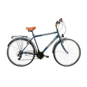 Bicicleta Oras Dhs 2853, roti 28 Inch, cadru otel, 6 viteze, Albastru