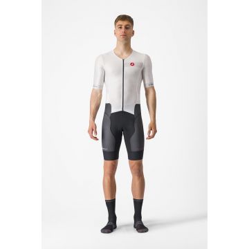 Costum de triatlon cu maneca scurta Castelli Free Sanremo SS Alb/Negru M