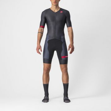 Costum de triatlon cu maneca scurta Castelli Free Sanremo SS Negru S