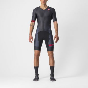 Costum de triatlon cu maneca scurta Castelli Free Sanremo SS Negru XL