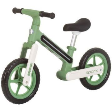 Bicicleta copii 2-5 ani, fara pedale, Spark Green, Chipolino DIKSK02402GR