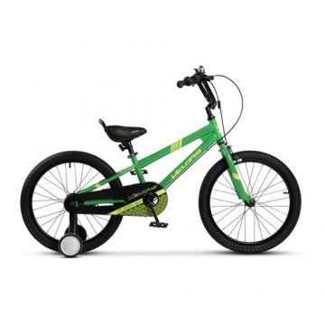 Bicicleta Copii 7-10 ani Velors V2003B, Roti 20 Inch, Frana fata C-Brake, Frana Spate Tambur, Roti ajutatoare, Verde