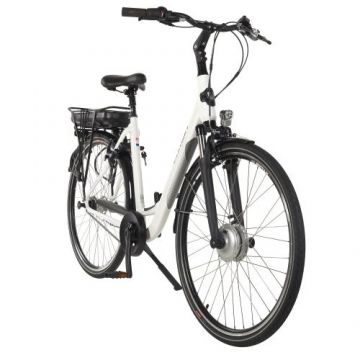 Bicicleta Electrica Corwin 28122, roti 28 Inch, cadru 490mm, motor 250 W, 7 viteze, Alb