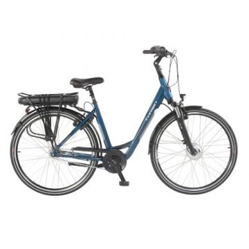 Bicicleta Electrica Corwin 28122, roti 28 Inch, cadru 490mm, motor 250 W, 7 viteze, Albastru