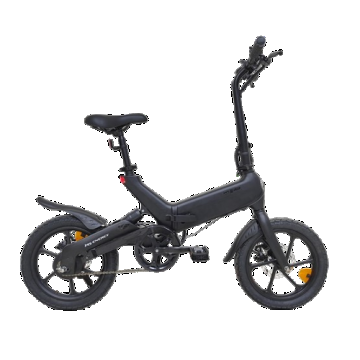 Bicicleta electrica pliabila MS ENERGY eBike i6, roti 16inch, autonomie maxima 60 km, motor 250W, baterie LG 36V/10Ah (Negru)