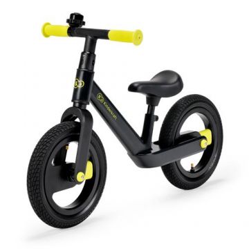 Bicicleta fara pedale Kinderkraft, GOSWIFT Black Volt, 12inch, Negru