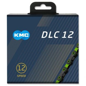 Lant KMC DLC, 12 Viteze, 126 Zale, Negru/Verde