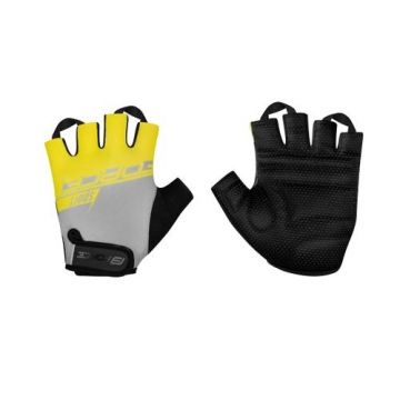 Manusi ciclism Force Sport Grey/Yellow, marimea XS