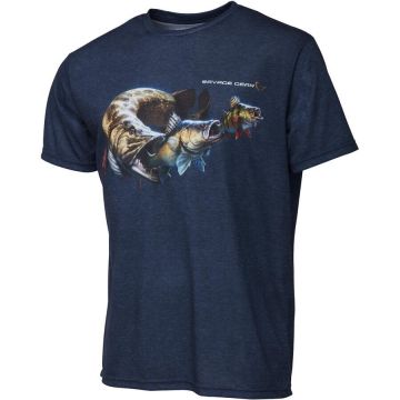 Tricou Savage Gear Cannibal Blue (Marime: L)