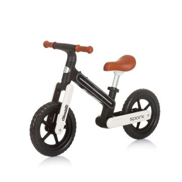 Bicicleta fara pedale Chipolino Spark Black White Bicicleta fara pedale Chipolino Spark Black White