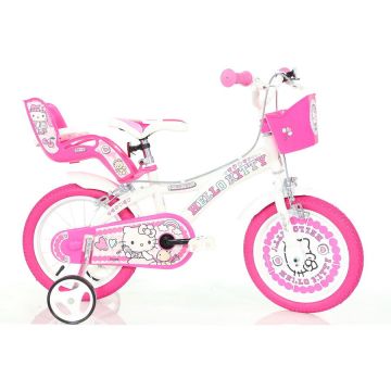 DINO BIKES Bicicleta copii 16 - Hello Kitty la plimbare DINO BIKES Bicicleta copii 16 - Hello Kitty la plimbare