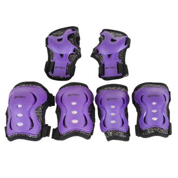 Set protectii Byox Bowl Stars Sparkle 6 piese clasa A Lila Set protectii Byox Bowl Stars Sparkle 6 piese clasa A Lila
